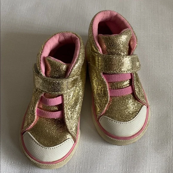 See Kai Run Gold and Pink Kids Sneakers - Picture 6 of 6
